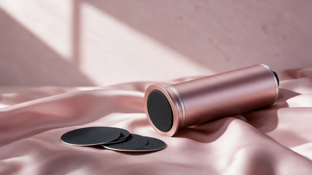 La Glow et ses disques sur une soie rose